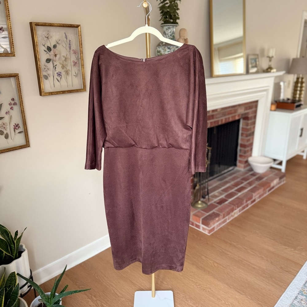 J. McLaughlin Brown Midi Sheath Dress - Picture 3 of 7
